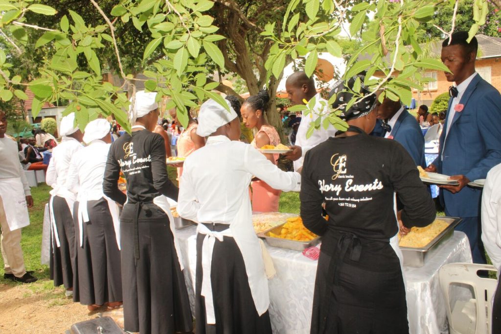 Glory Events buffet point - Zimbabwe Wedding Catering - Wedding Expos Africa
