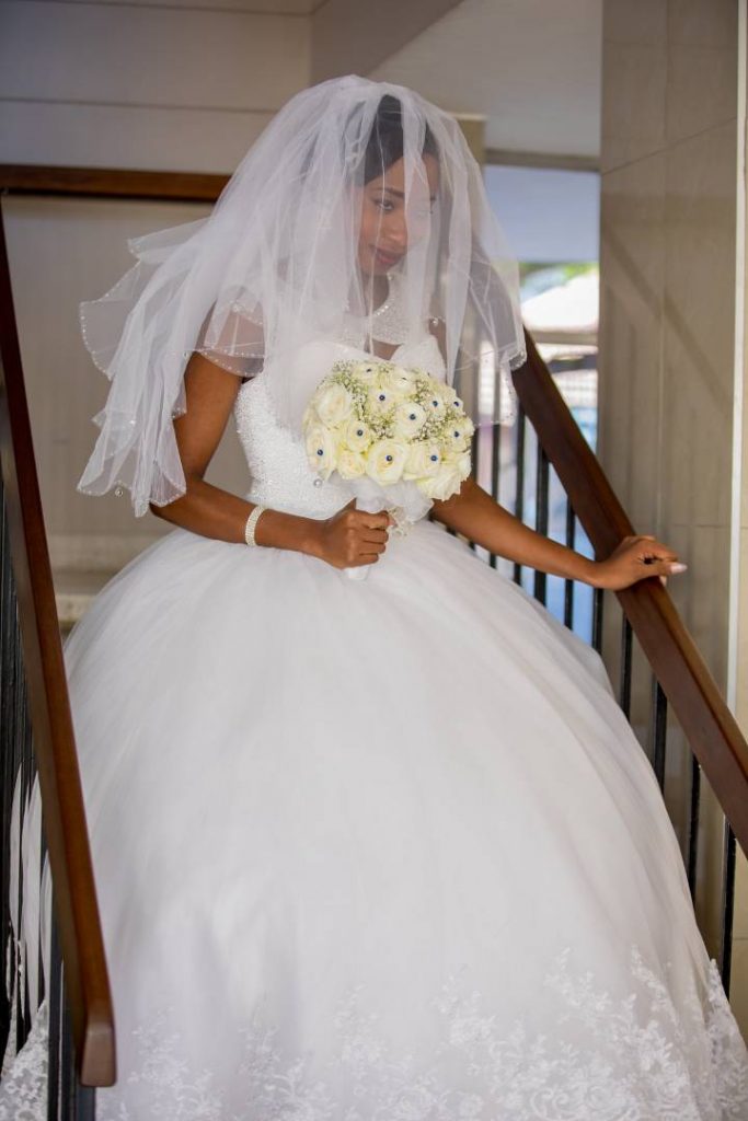 Kudzai Zengeya in her beautiful wedding dress - real zimbabwe weddings online