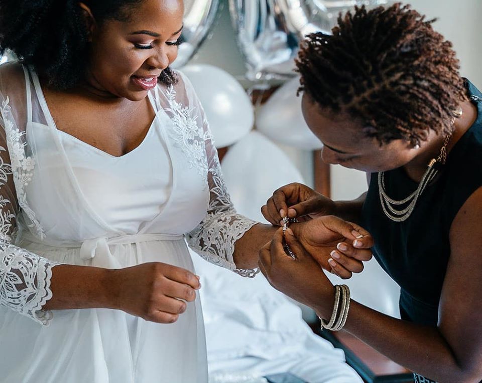Events By Zar dressing Zimbabwean bride - Zimbabwe wedding planners - Harare wedding planners - Zimbabwe weddings