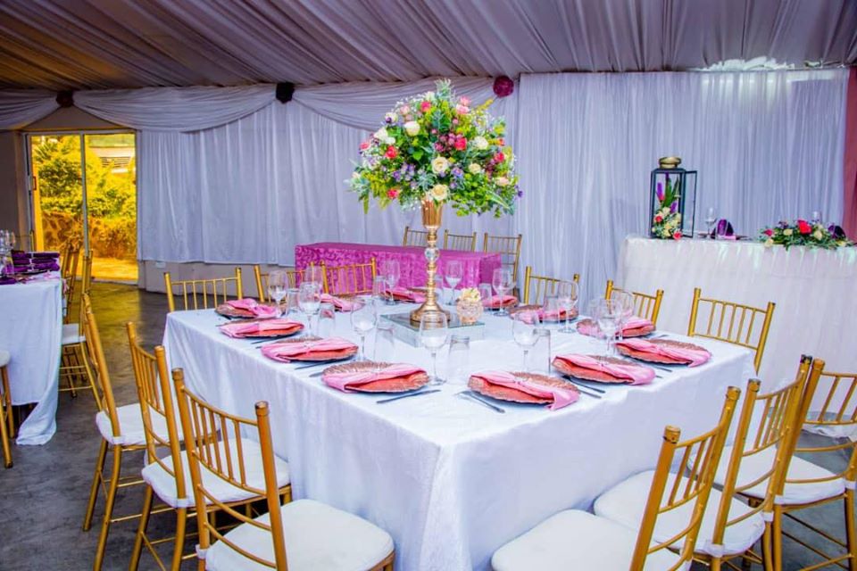 Zimbabwe weddings decor at Swan Creek Gardens - Harare wedding venues - Zimbabwe Wedding Venues