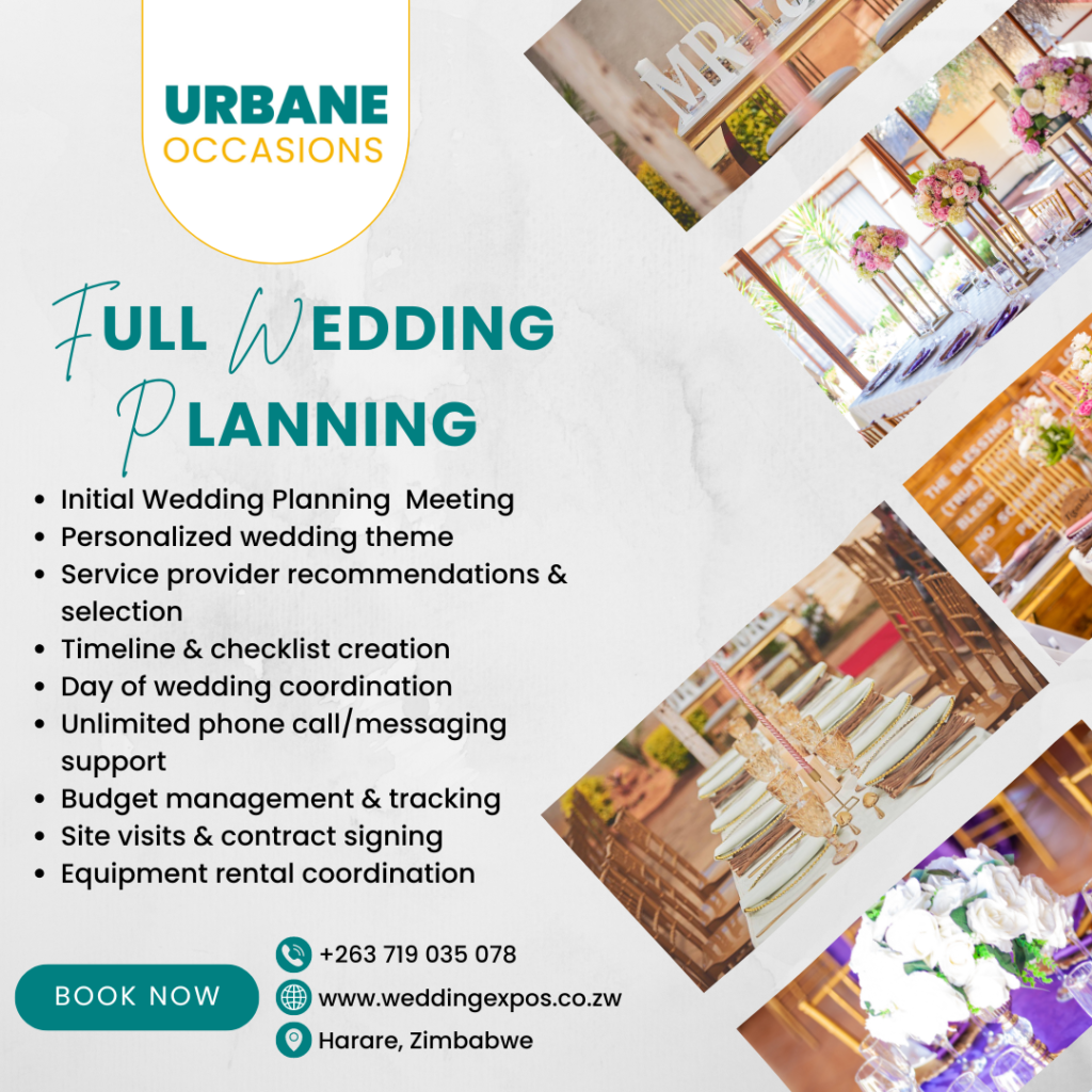 Full Wedding Planning Package - Zimbabwe wedding planner - Zimbabwe wedding planning packages 