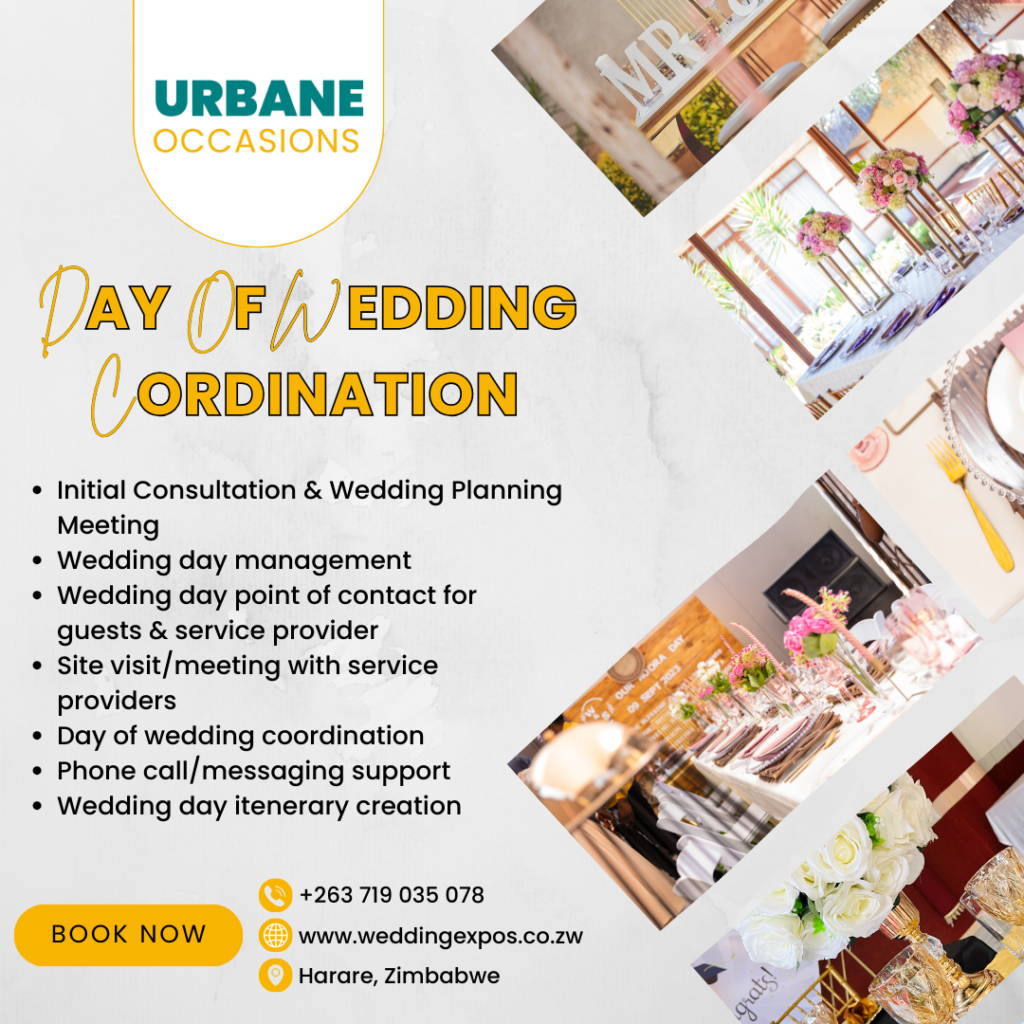 Day of wedding coordinator - Day of wedding coordination - Zimbabwe wedding planner - Zimbabwe wedding planning packages 